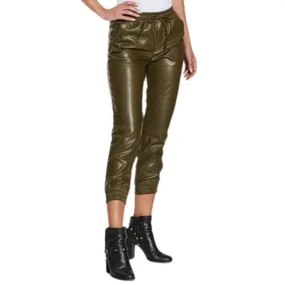 DOLLHOUSE - Faux-Leather Jogger Pants