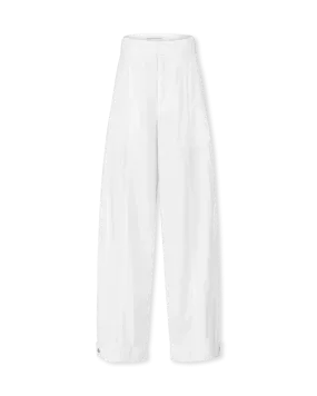 Double Pleated Cotton Pants