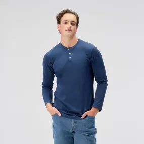 Dual Blend Henley Long Sleeve