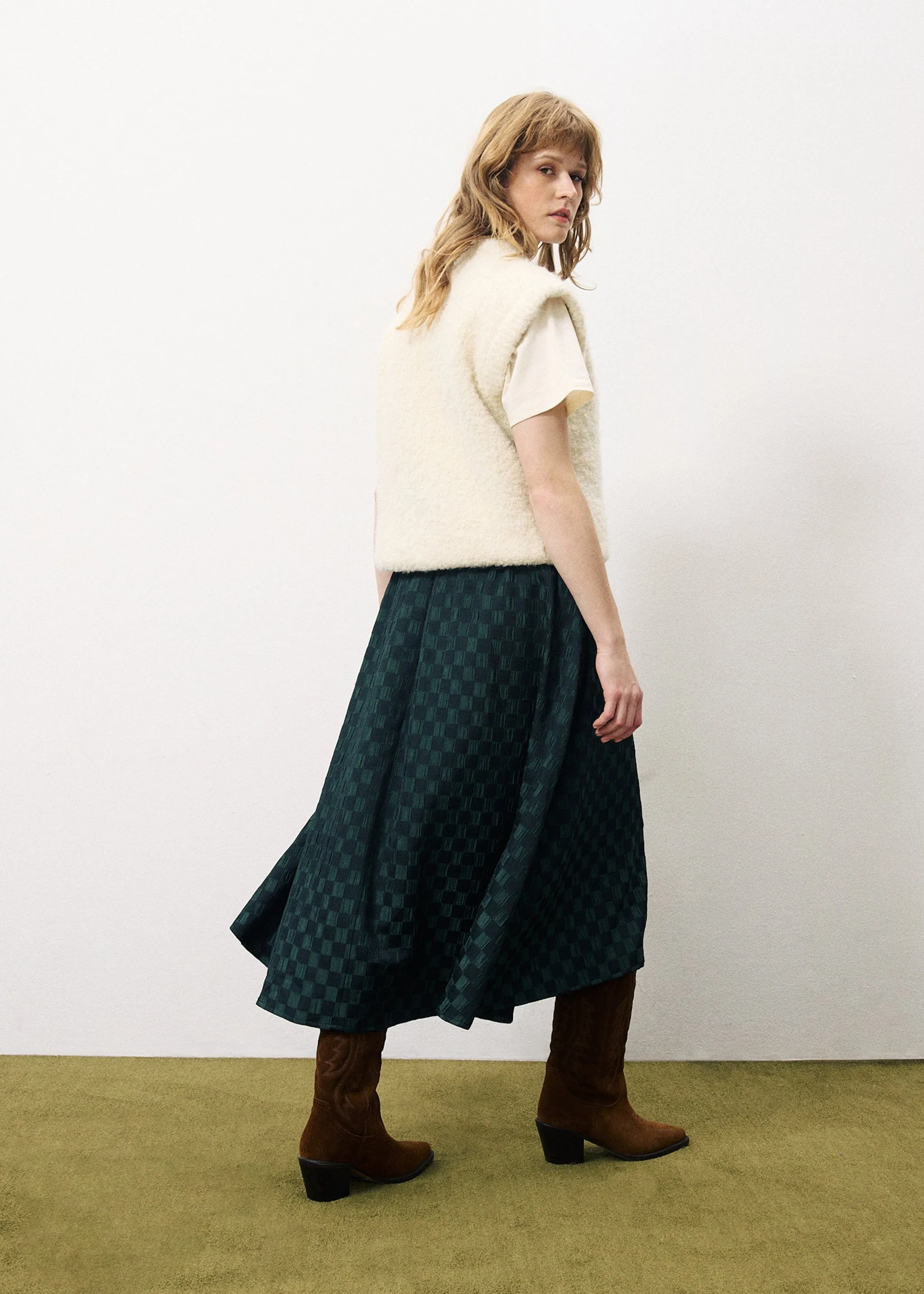 Emanuelle Check Skirt