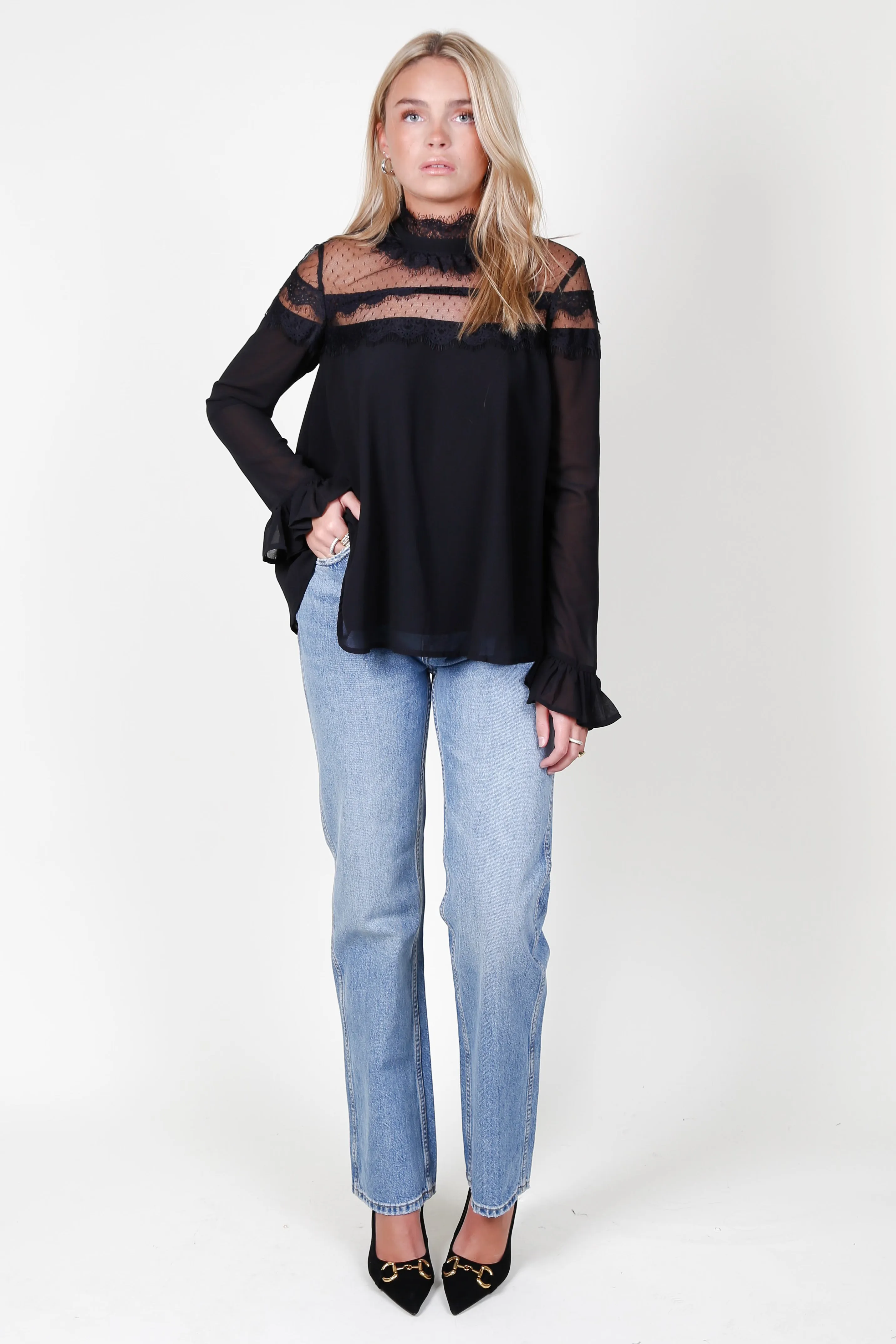 ENDLESS ROSE | Date Night Blouse - Black