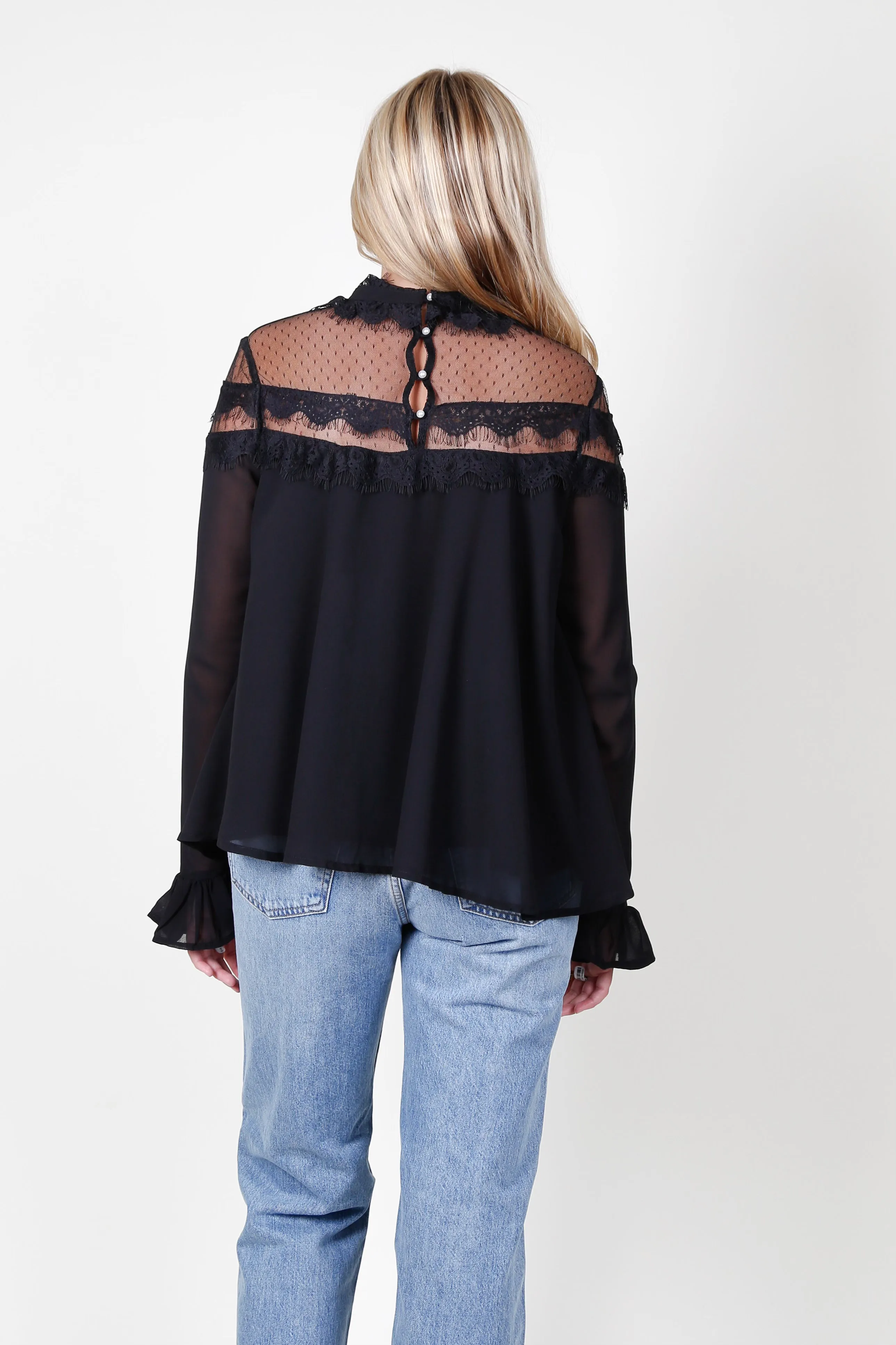 ENDLESS ROSE | Date Night Blouse - Black