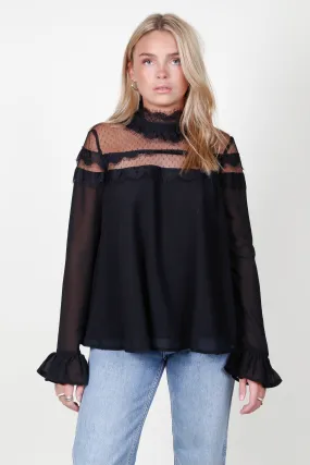 ENDLESS ROSE | Date Night Blouse - Black