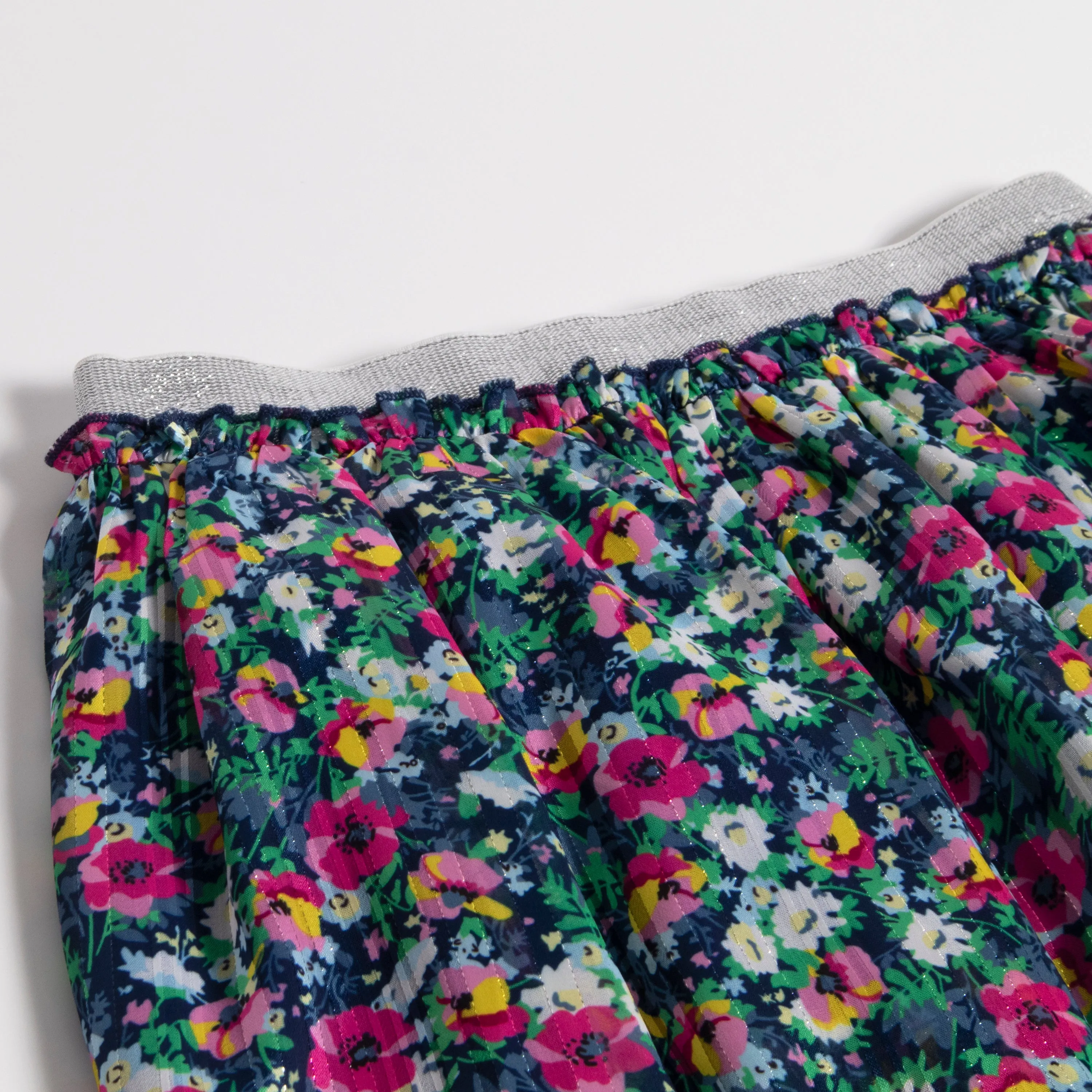 Festive Floral Tiered Skirt