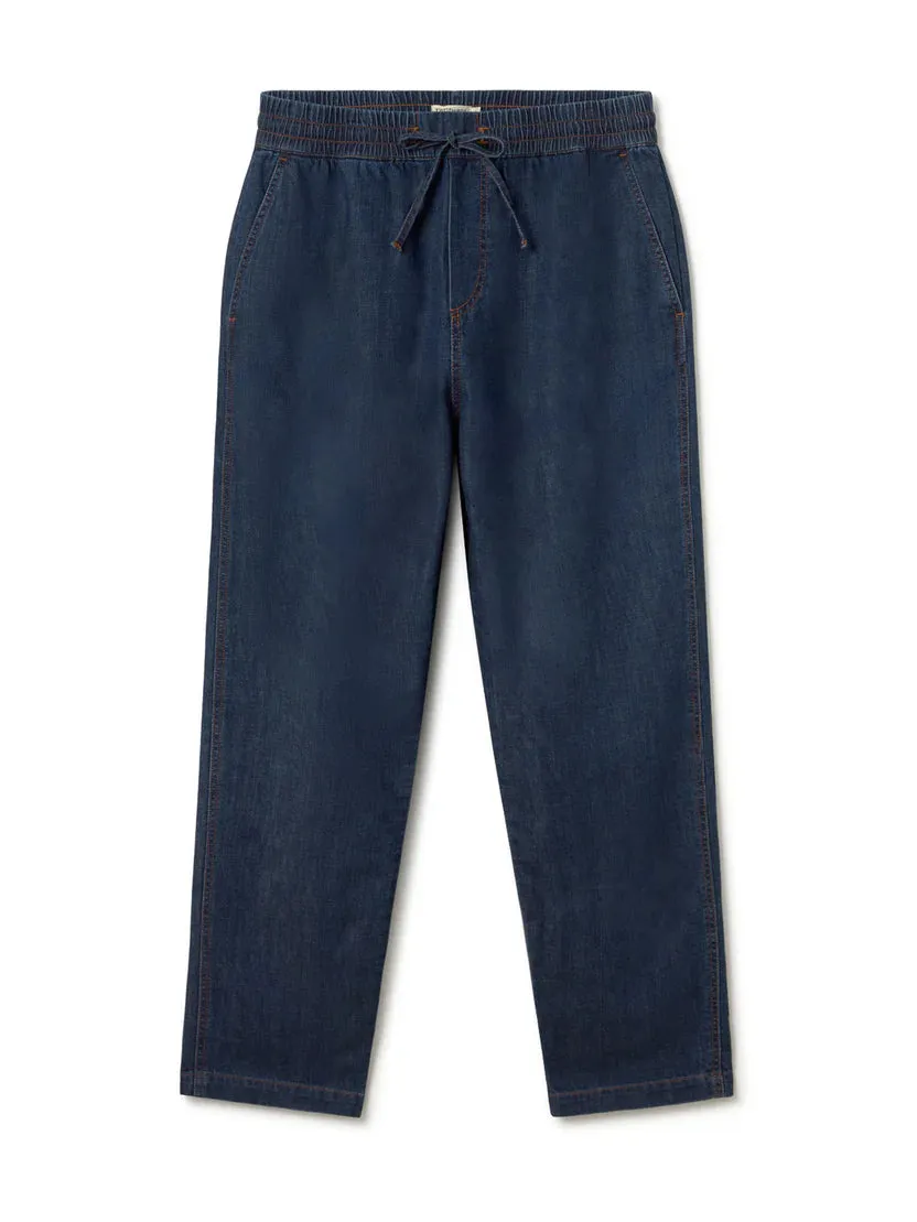 Flowerpot Pants Dark Blue Denim