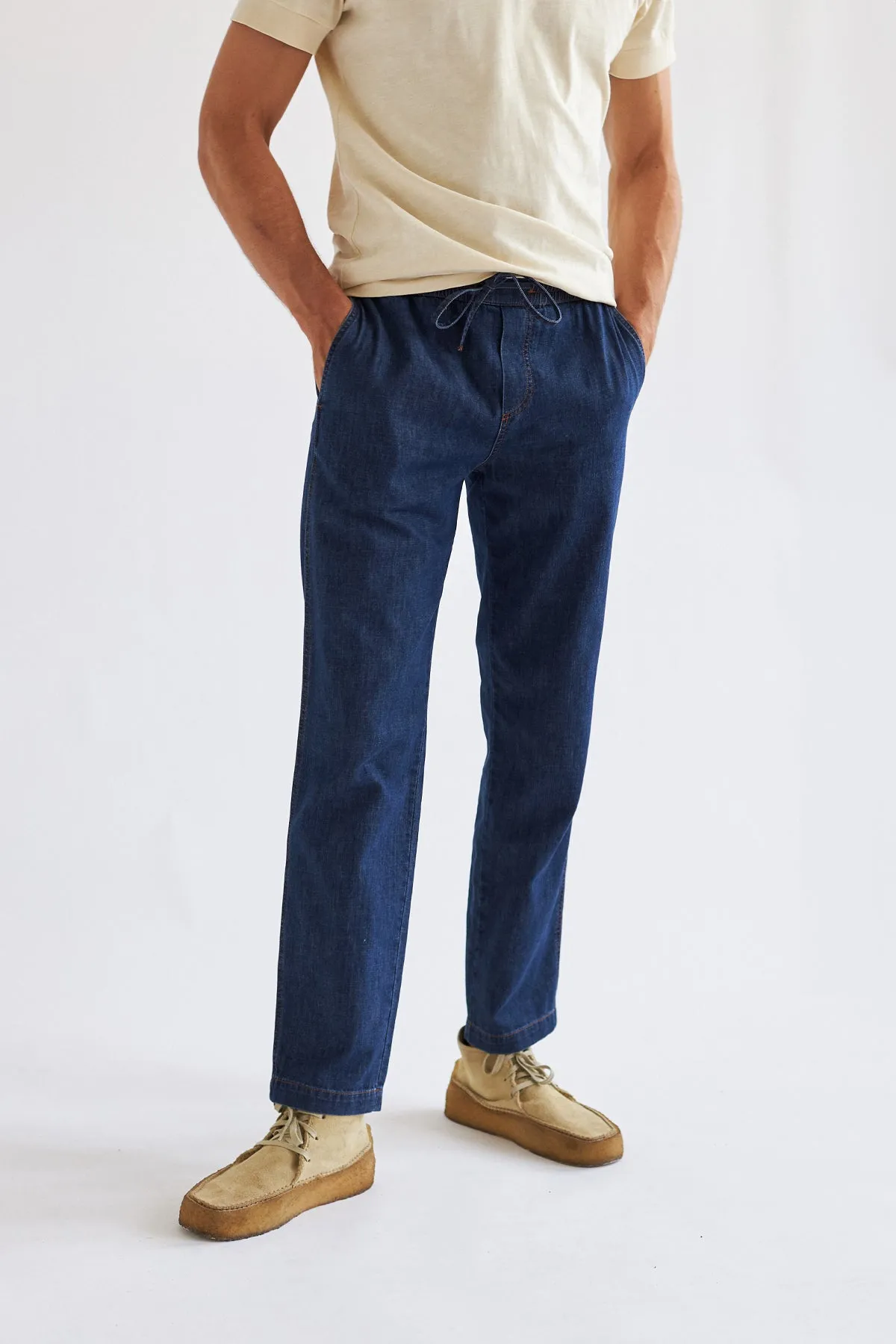 Flowerpot Pants Dark Blue Denim