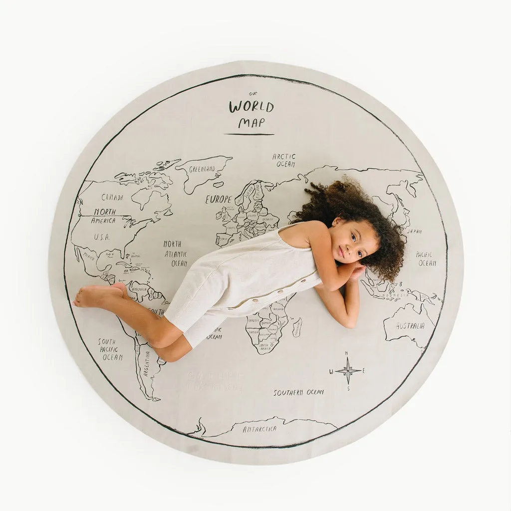 Gathre Mat Midi Circle - World Map