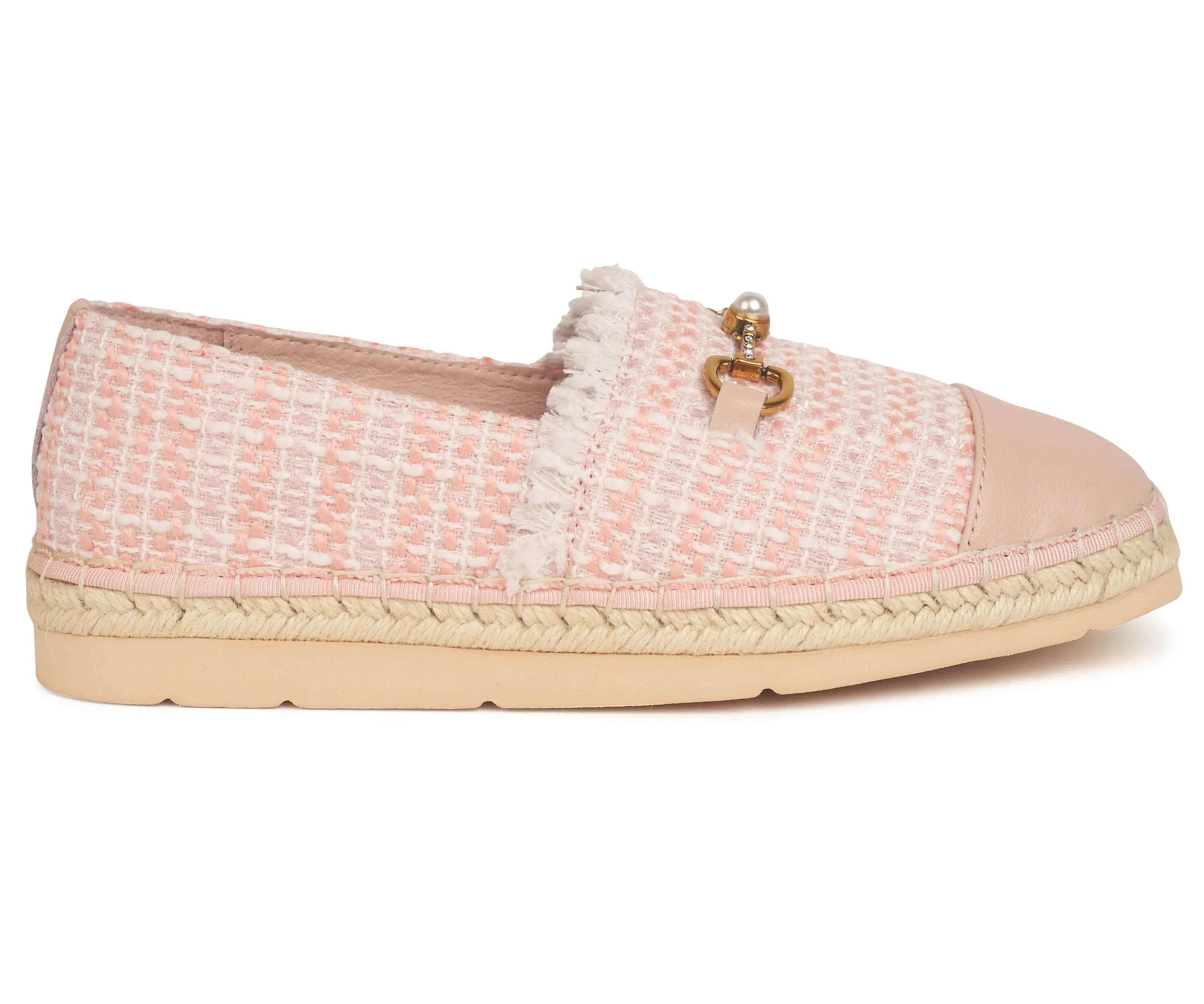 Gold-Tone Buckle Espadrilles