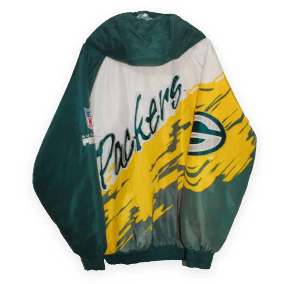 Green Bay Packers Pro Line Logo Athletic Splash Puffer (L)