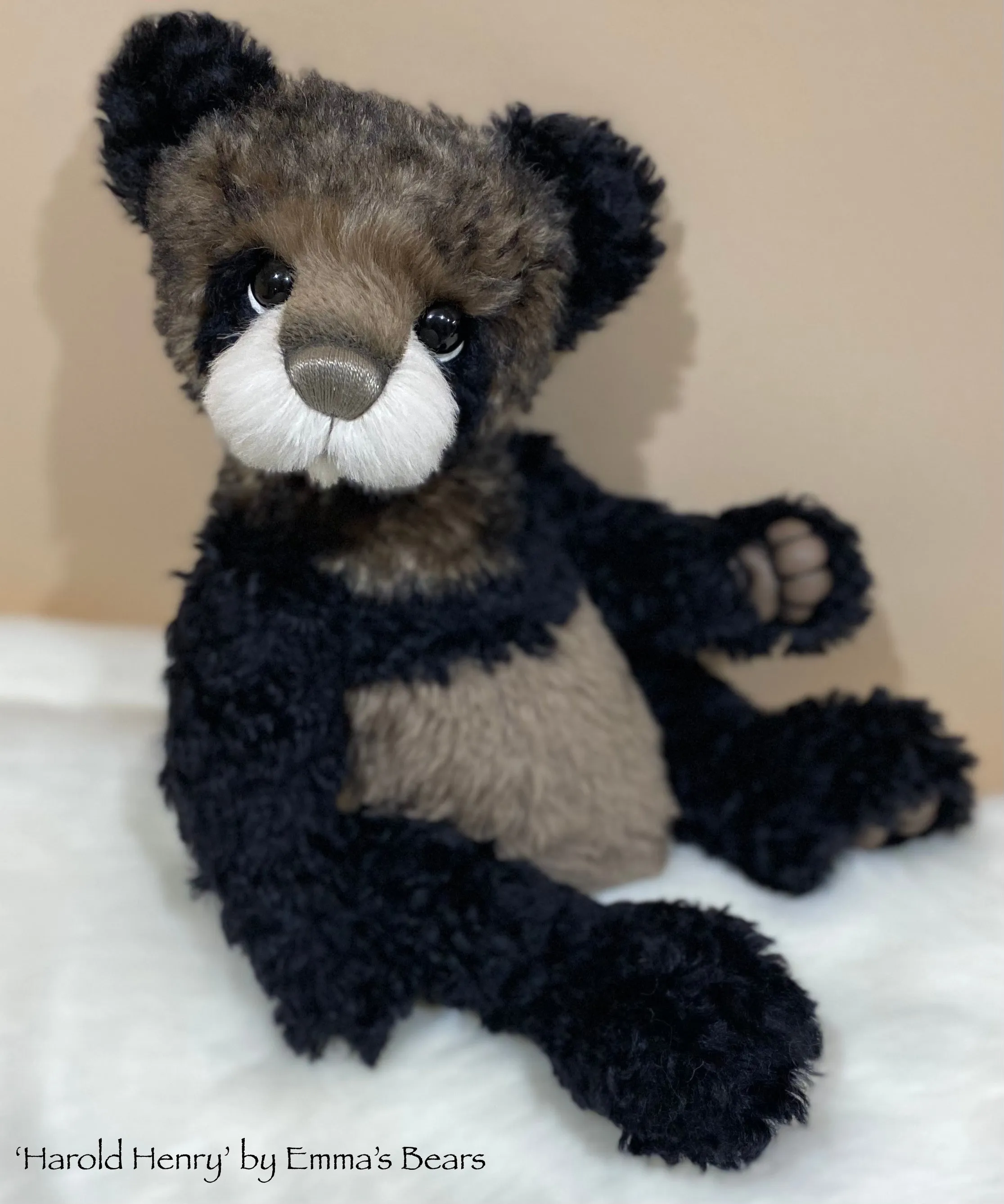 Harold Henry - 18" Kid Mohair and Alpaca Artist Baby Bear by Emma's Bears - OOAK