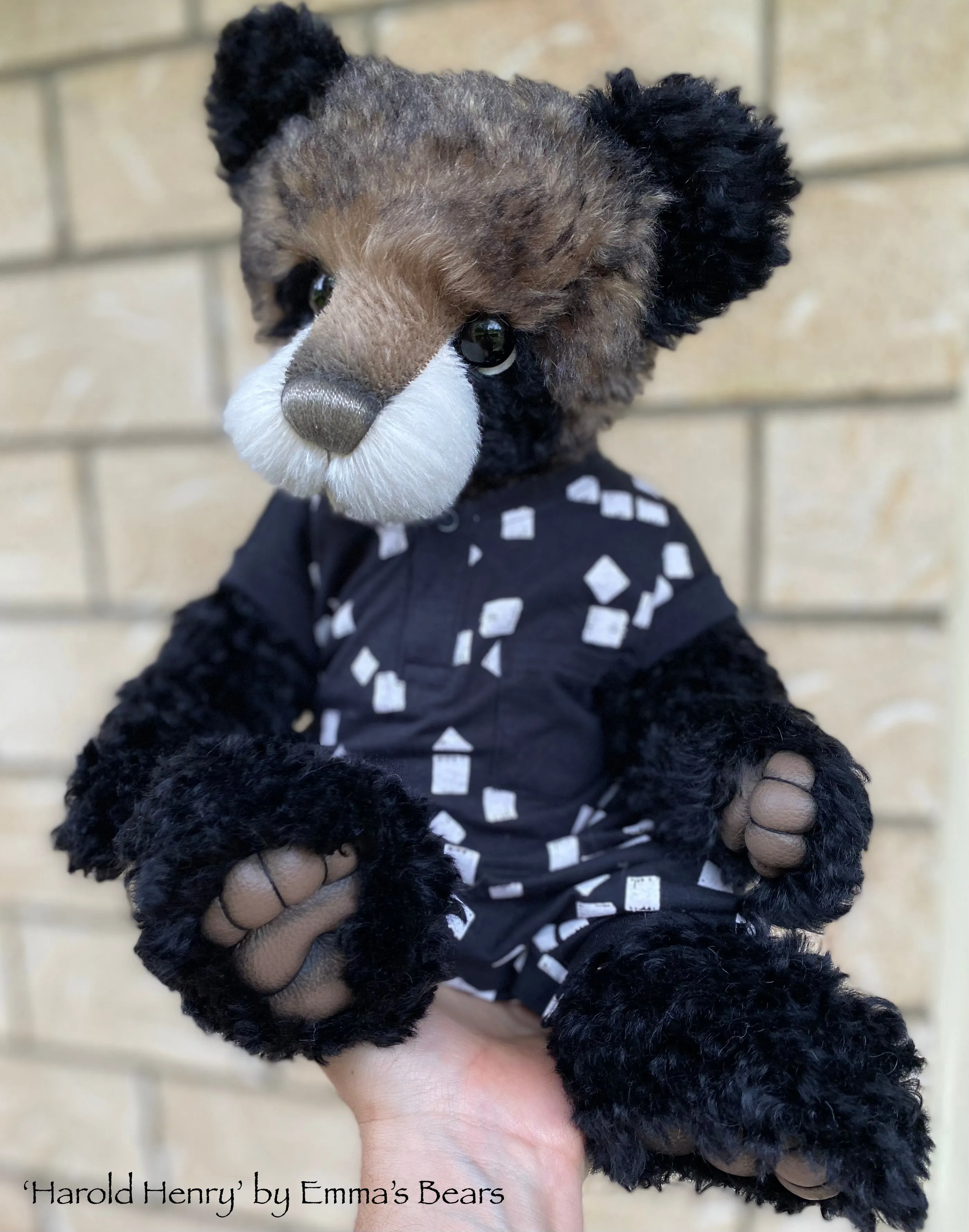 Harold Henry - 18" Kid Mohair and Alpaca Artist Baby Bear by Emma's Bears - OOAK