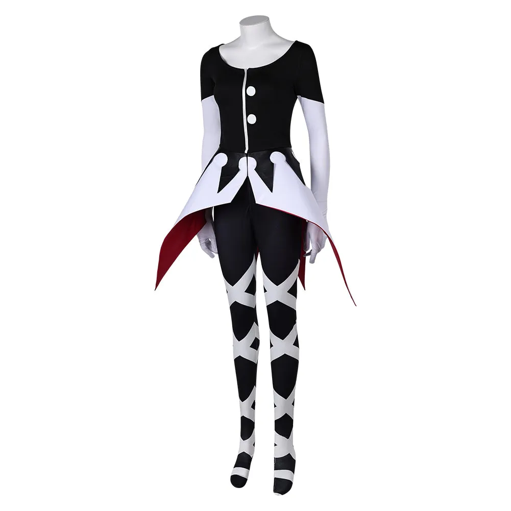 Hazbin Hotel Carmilla Carmine Women Black Jumpsuit Party Carnival Halloween Cosplay Costume