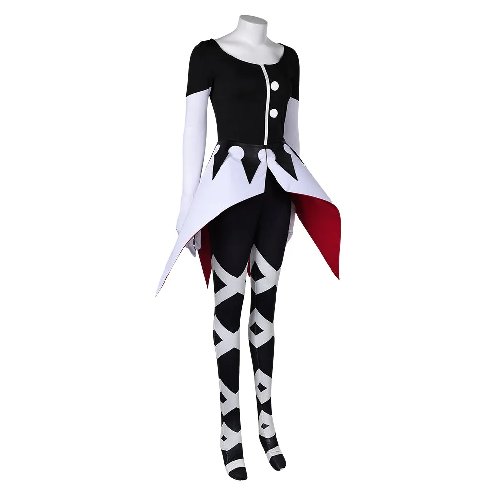 Hazbin Hotel Carmilla Carmine Women Black Jumpsuit Party Carnival Halloween Cosplay Costume