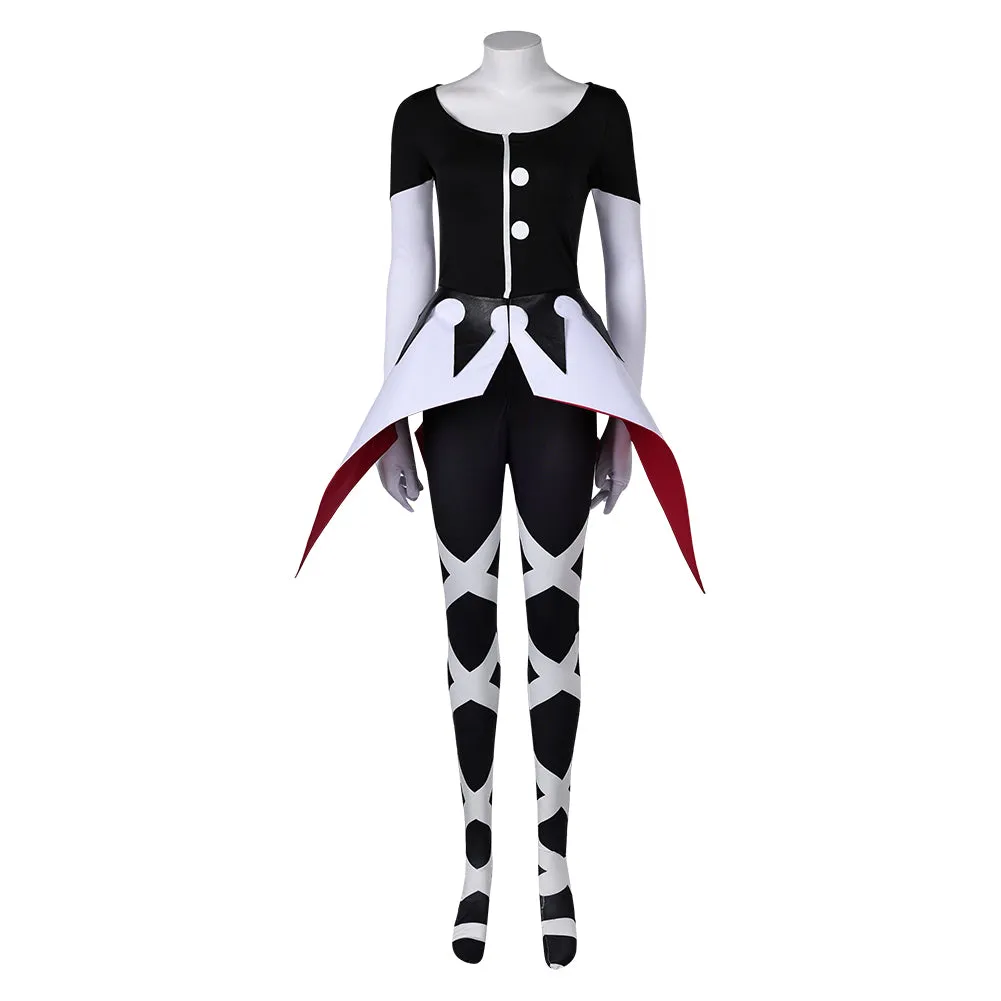 Hazbin Hotel Carmilla Carmine Women Black Jumpsuit Party Carnival Halloween Cosplay Costume