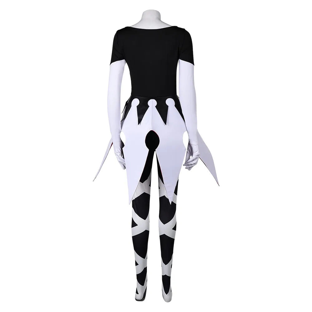 Hazbin Hotel Carmilla Carmine Women Black Jumpsuit Party Carnival Halloween Cosplay Costume