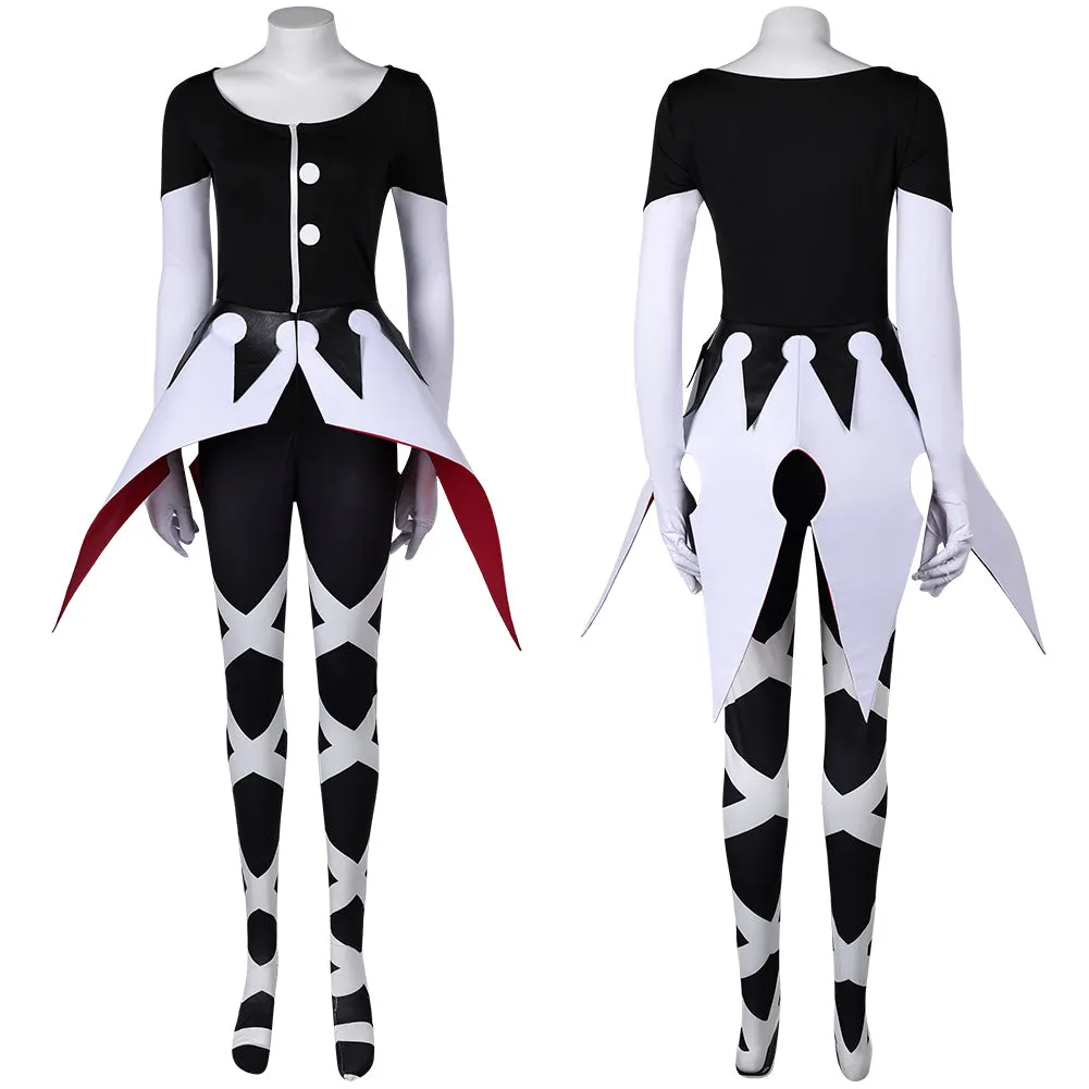 Hazbin Hotel Carmilla Carmine Women Black Jumpsuit Party Carnival Halloween Cosplay Costume