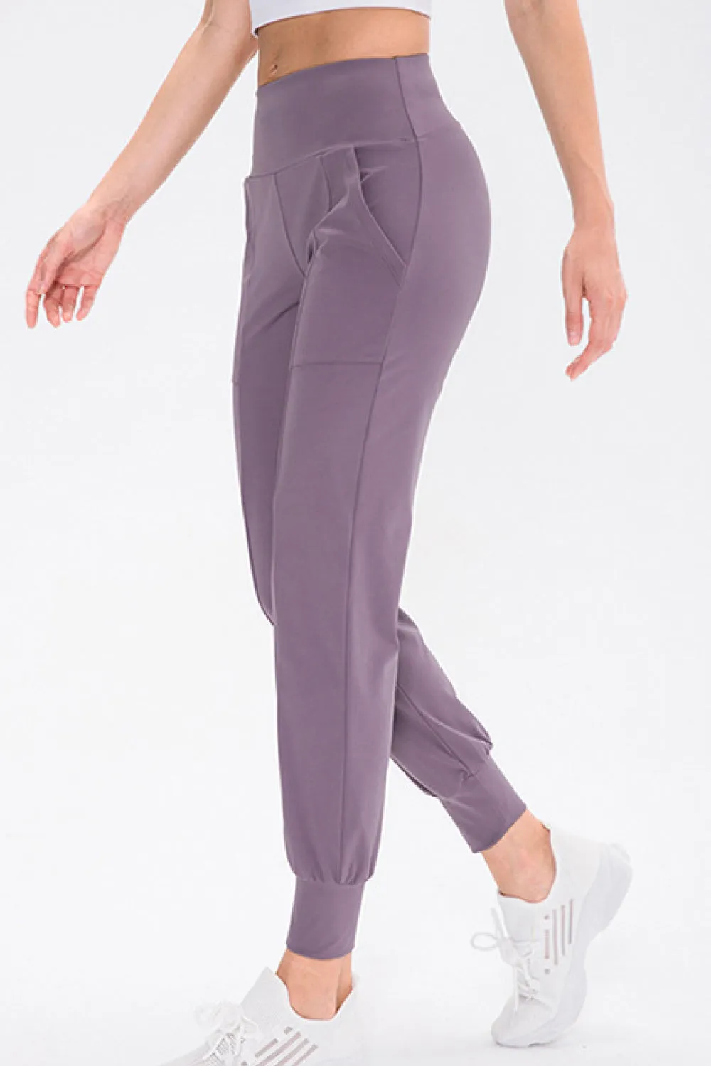 High-Waist Joggers with Pockets