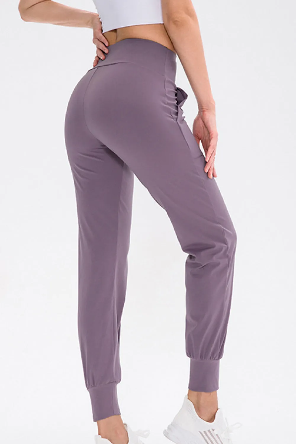 High-Waist Joggers with Pockets