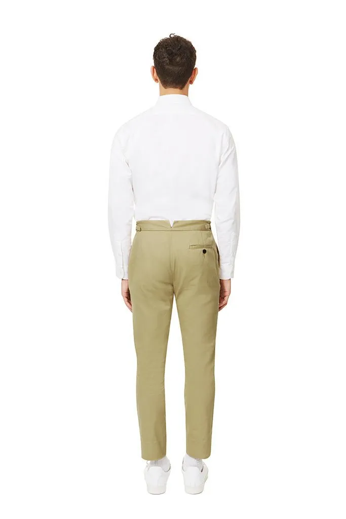 High Waisted Trousers - Tan