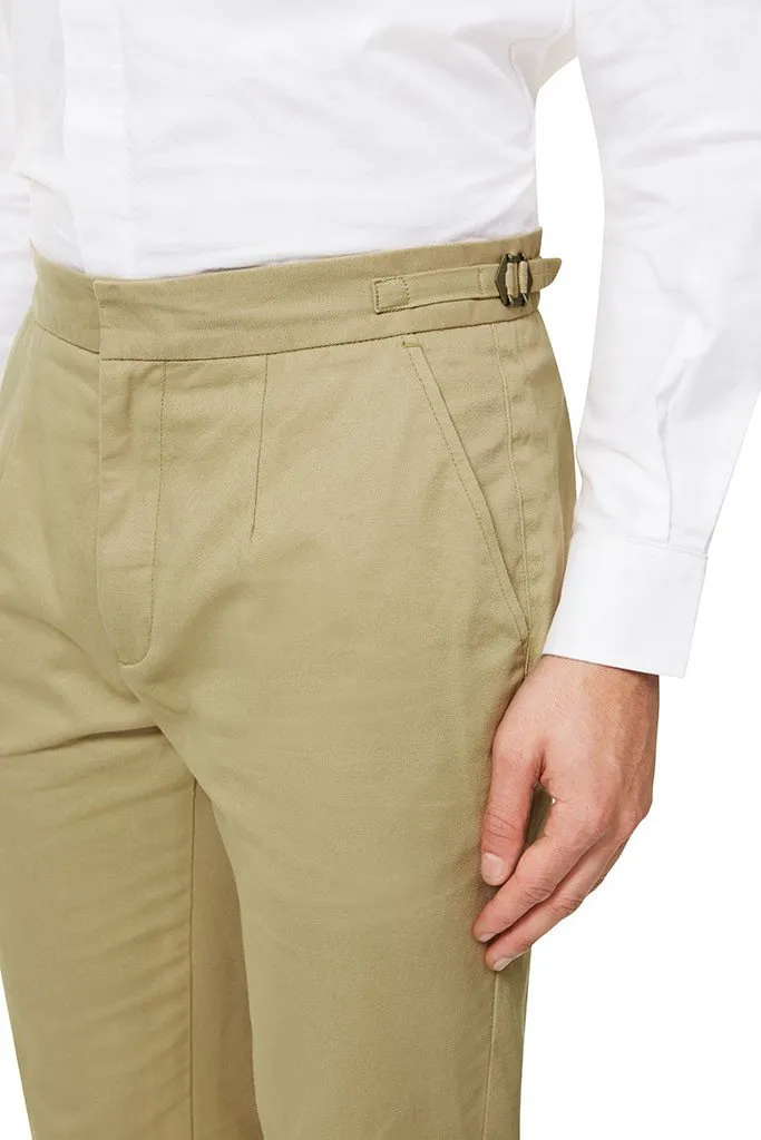 High Waisted Trousers - Tan