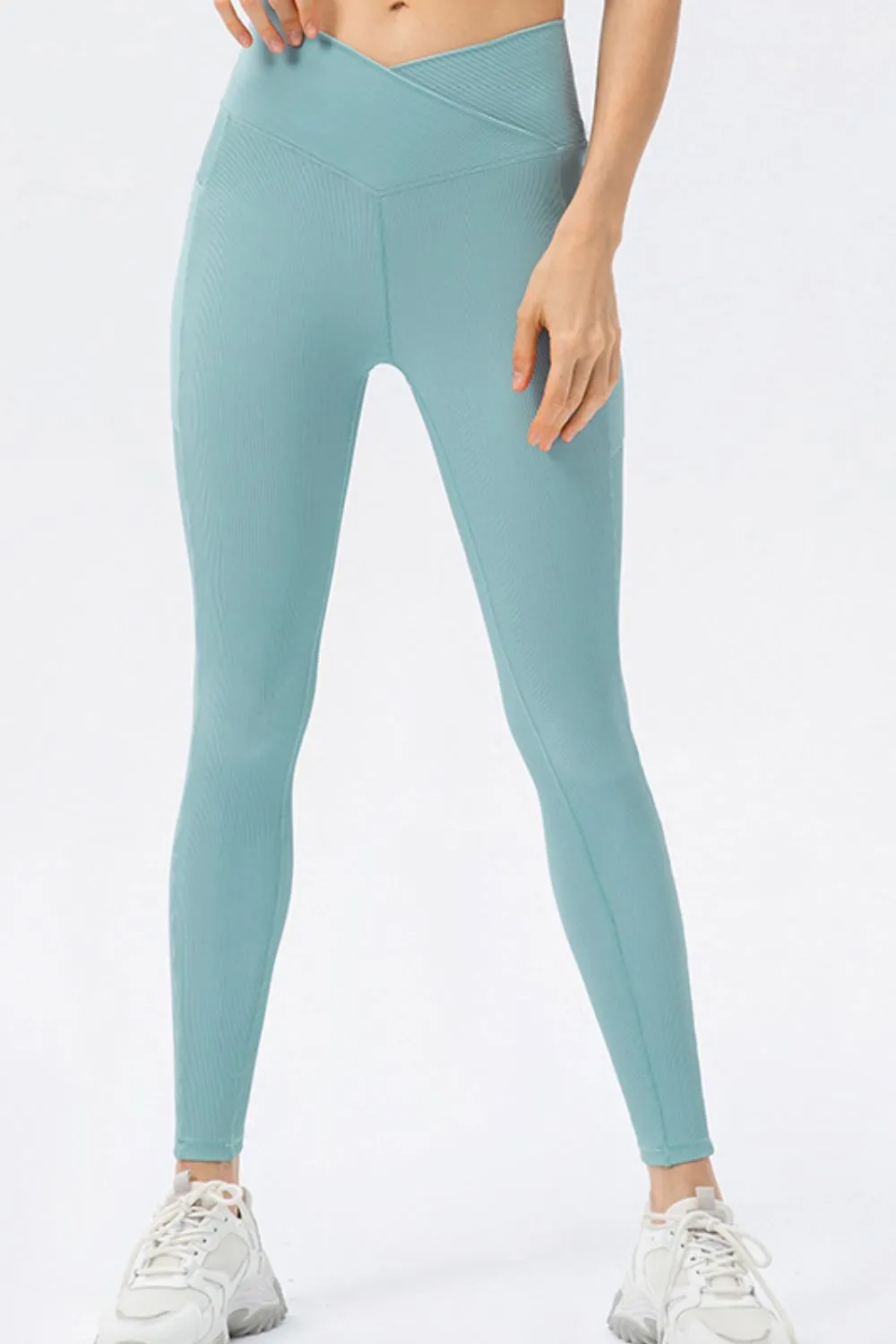 Highly Stretchy Crossover Waist Yoga Leggings