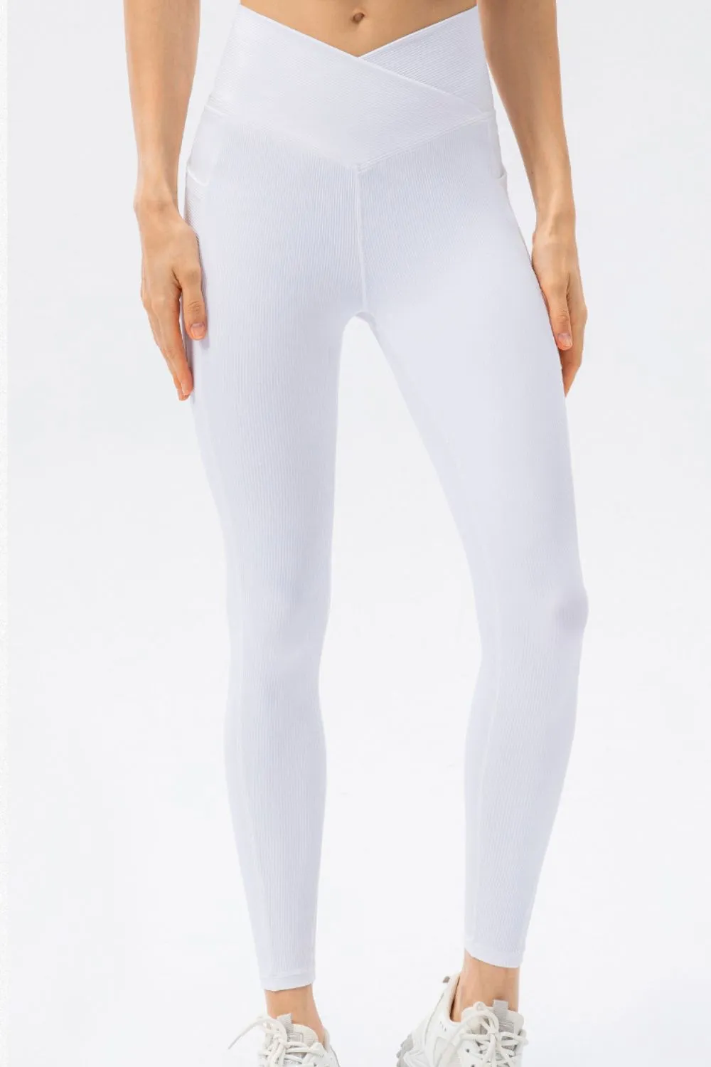 Highly Stretchy Crossover Waist Yoga Leggings