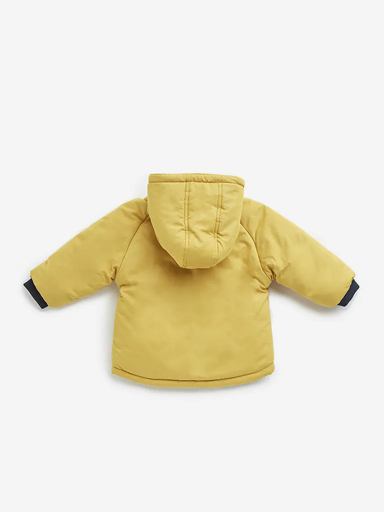 HOP Baby Yellow Animal Design Puffer Jacket