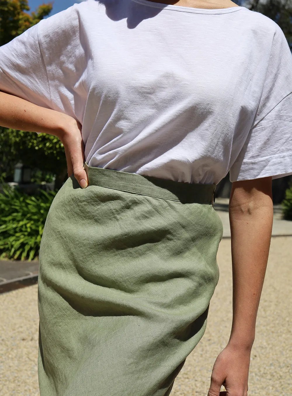 Isla Skirt-OLIVE