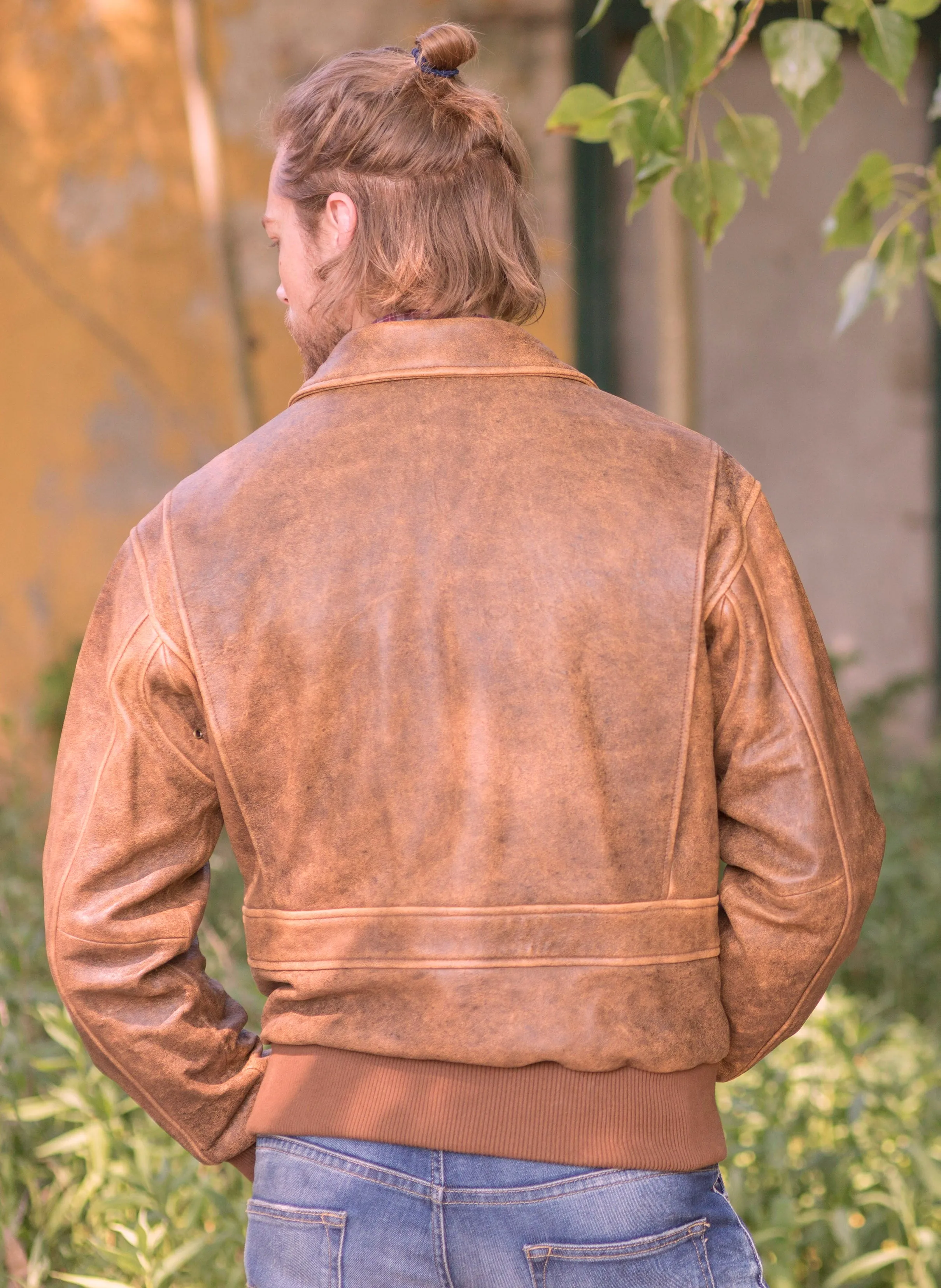 Jacket, Leather Bomber Jacket, Aero Squadron Collection - Style 714