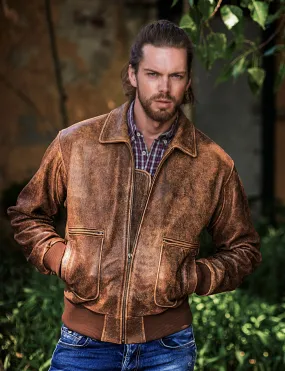 Jacket, Leather Bomber Jacket, Aero Squadron Collection - Style 714