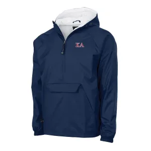 Kappa Alpha Charles River Navy Classic 1/4 Zip Rain Jacket