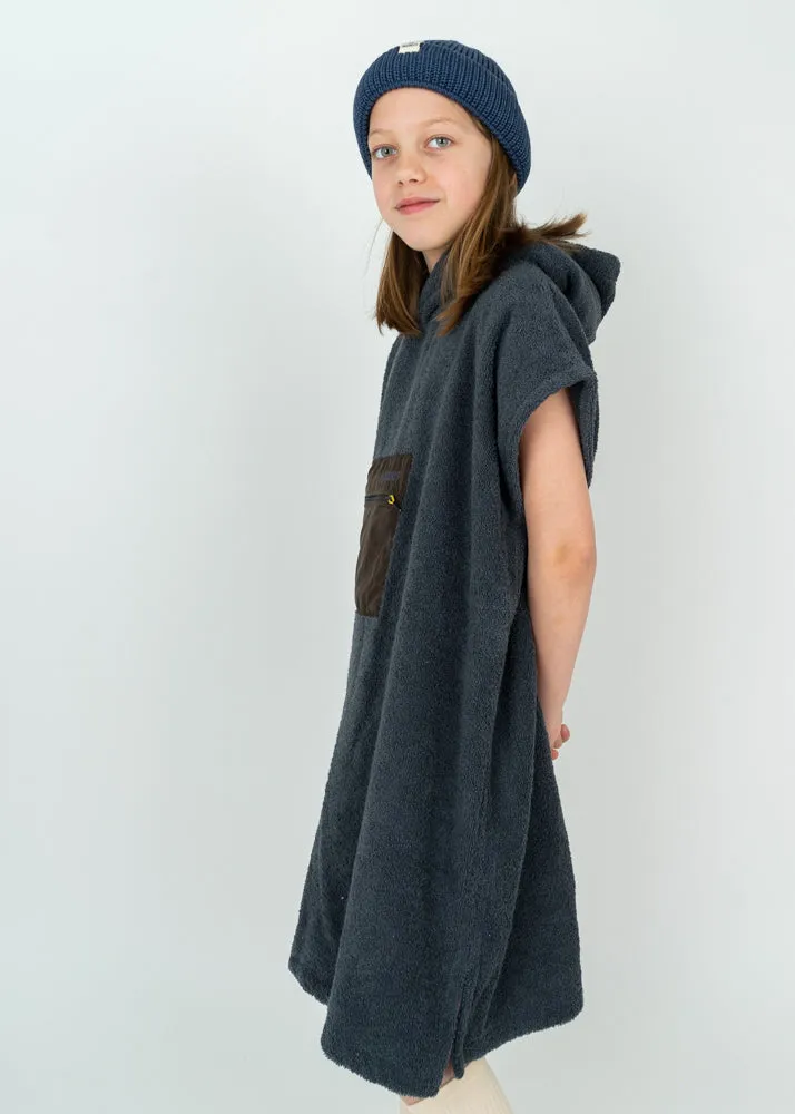 Kinder-Surf-Poncho MALIA Anthracite