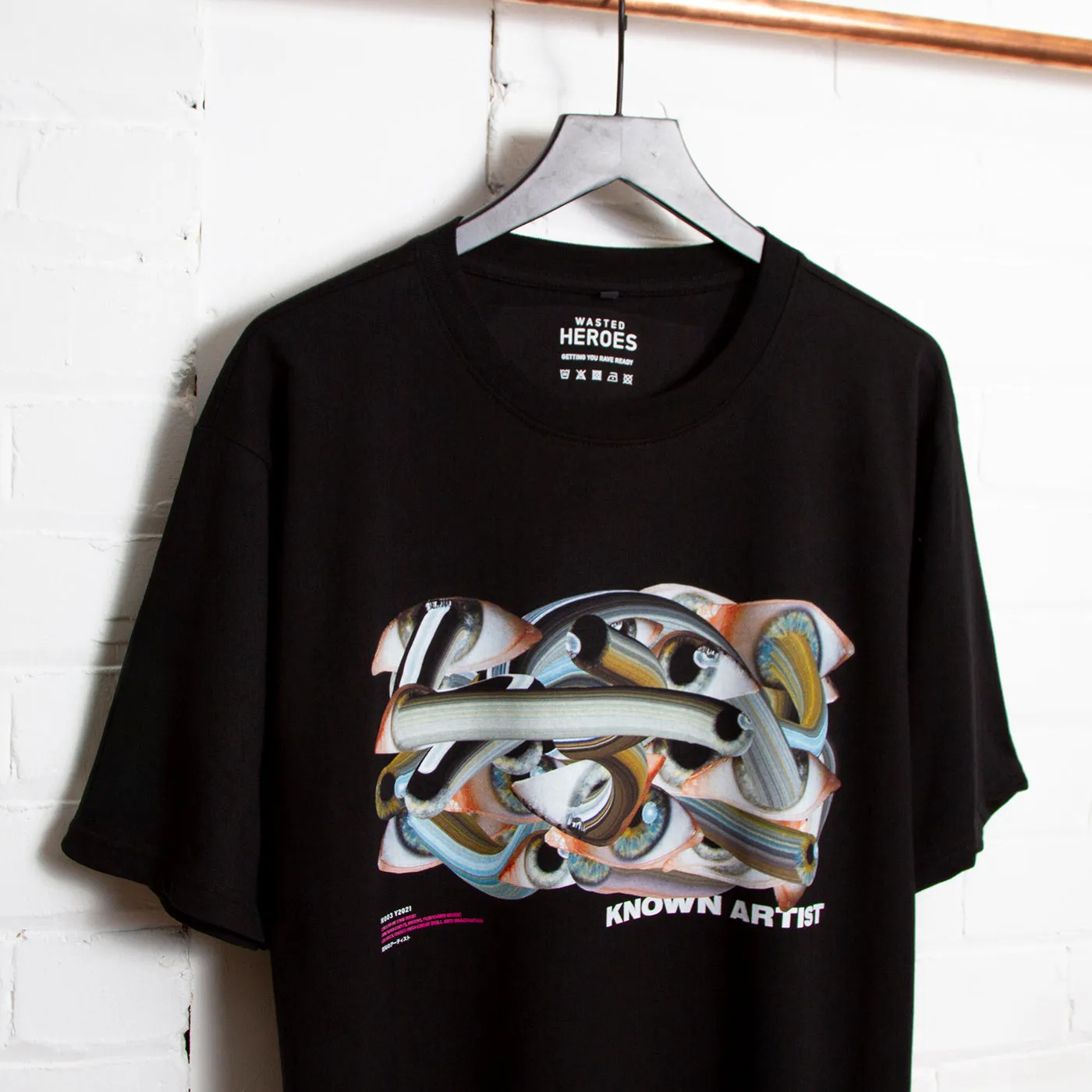 Known Artist 003 Front Print - Tshirt - Black