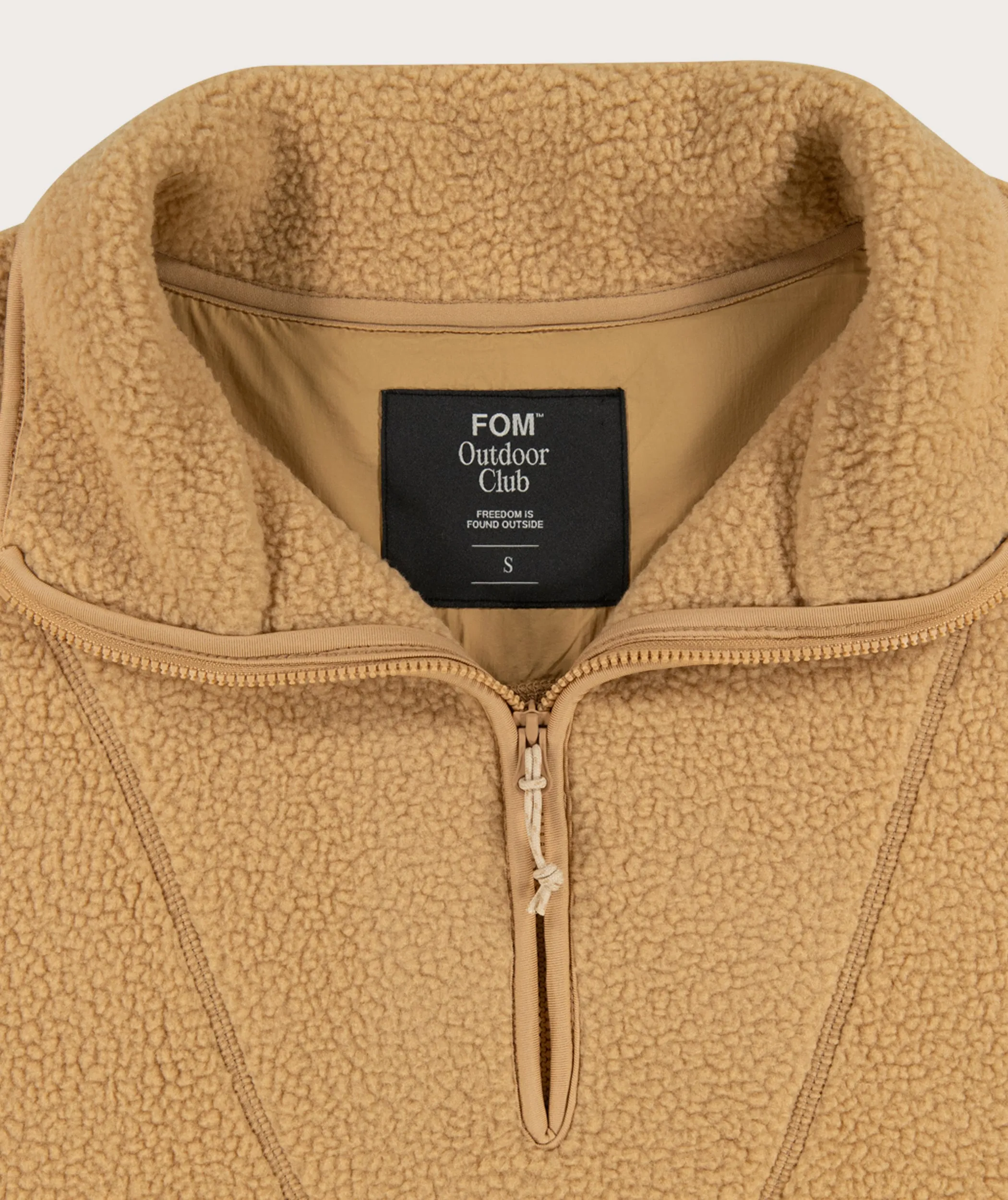 Ladies Outdoor Fleece Pullover - Camel