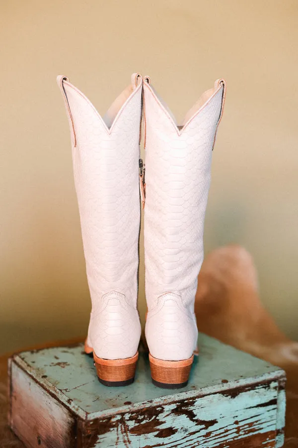 Lane Plain Jane Tall Boots [Ivory Viper] ✙ON SALE NOW✙