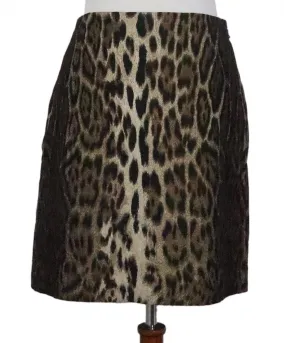 Lanvin Leopard Print Skirt sz 8