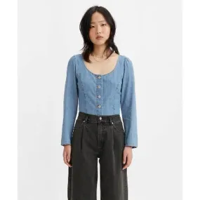 Levi's Women's Daryn Corset Button-Down Slim Fit Blouse