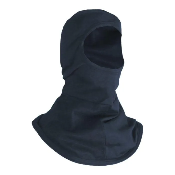 Lightweight FR Balaclava - Fire and Arc Flash Resistant, Single Layer Hood and Bib, Full Face Opening