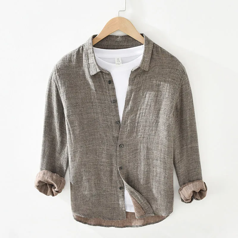 Linen Long-sleeved Shirt