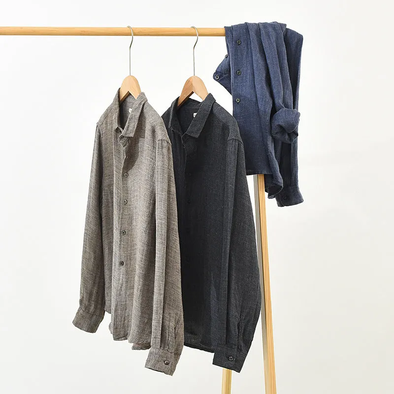 Linen Long-sleeved Shirt