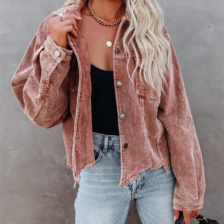 Long Sleeve denim shirt jacket women