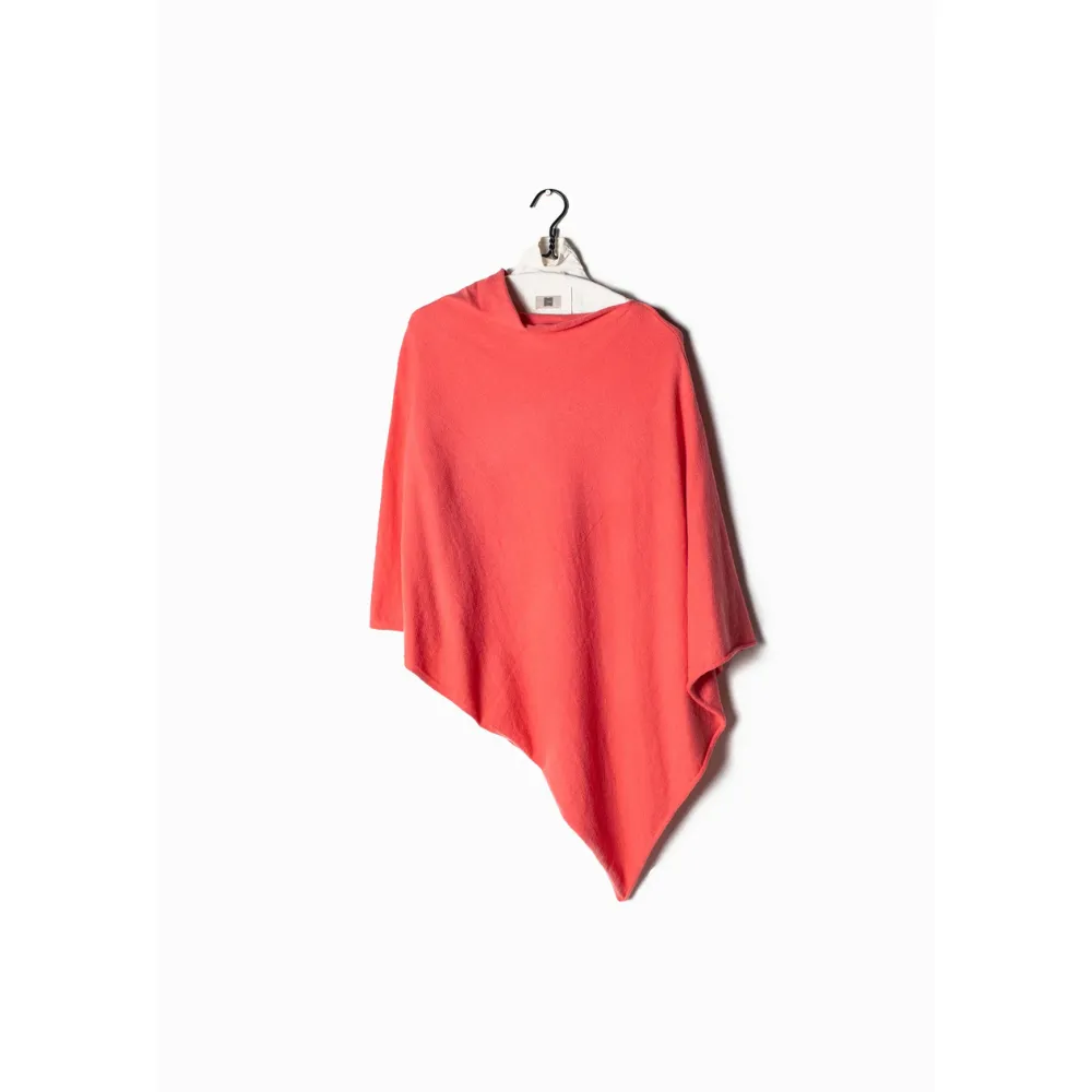 Look by M Basic Triangle Poncho Coral (Women's)