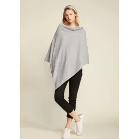 Look by M Basic Triangle Poncho Light Grey (Women's)