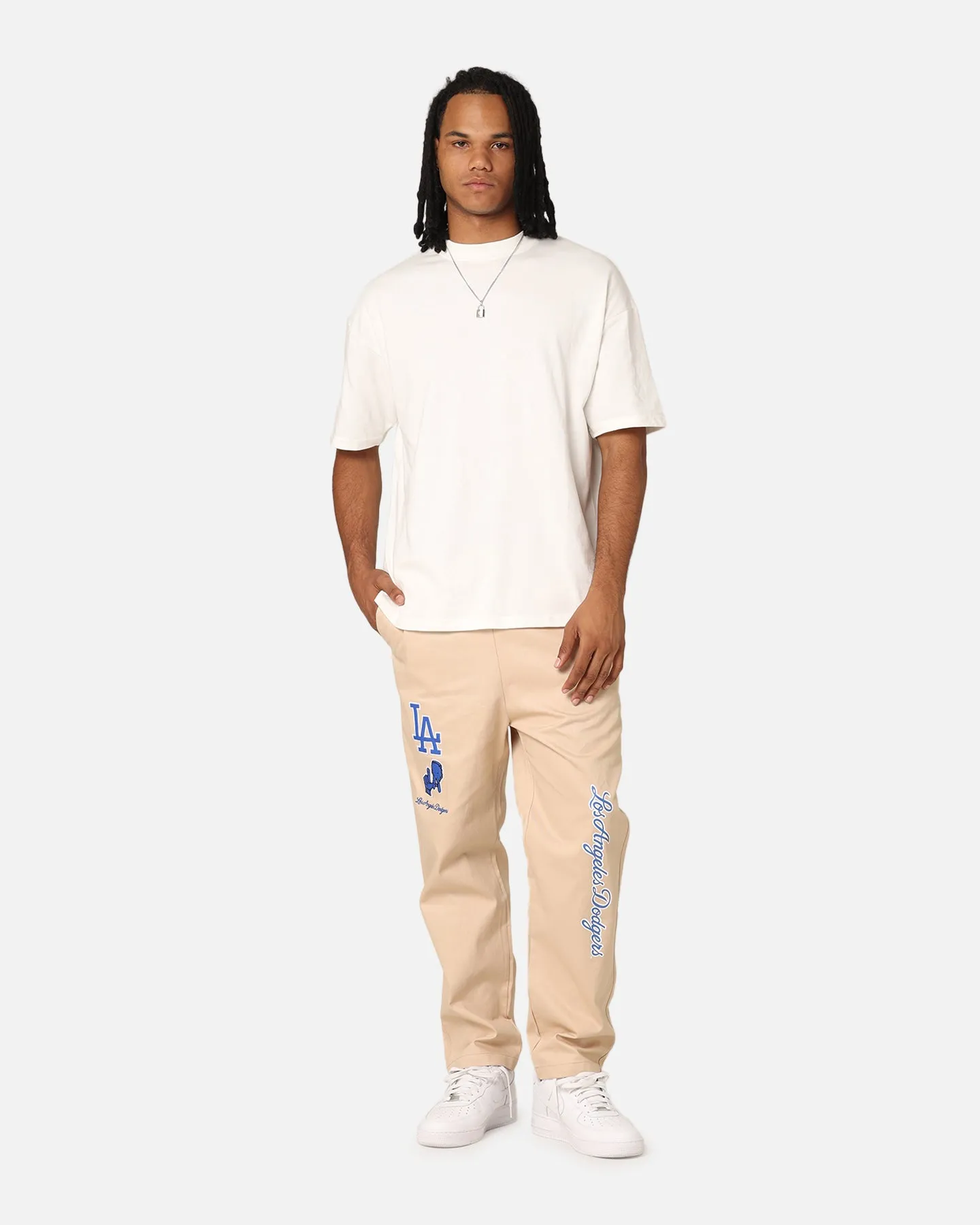 Majestic Athletic Los Angeles Dodgers City Cargo Pants Oatmilk