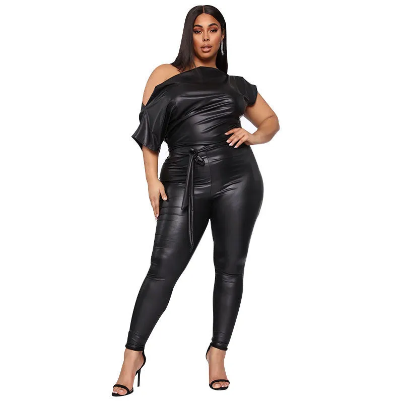 Maricar PU Leather Jumpsuit