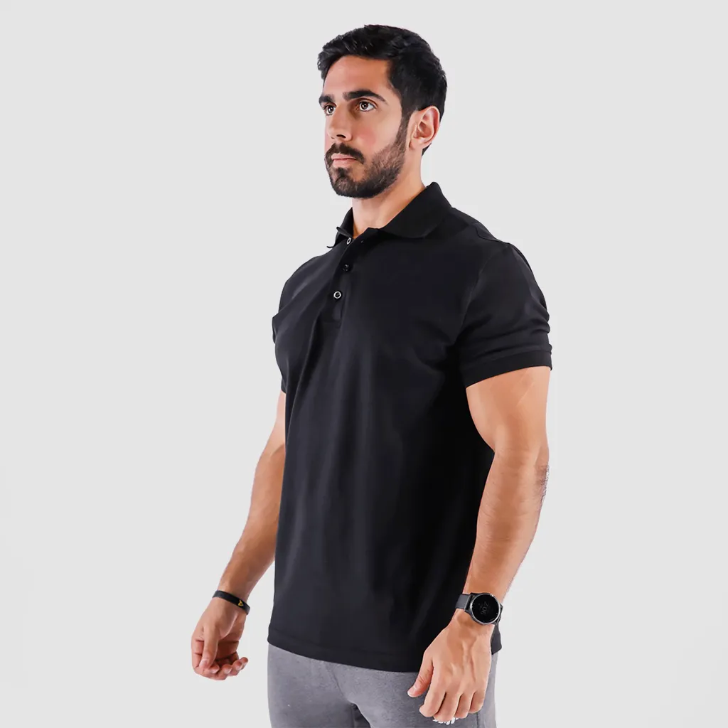 MEN AIDEN POLO T-SHIRT(BLACK)