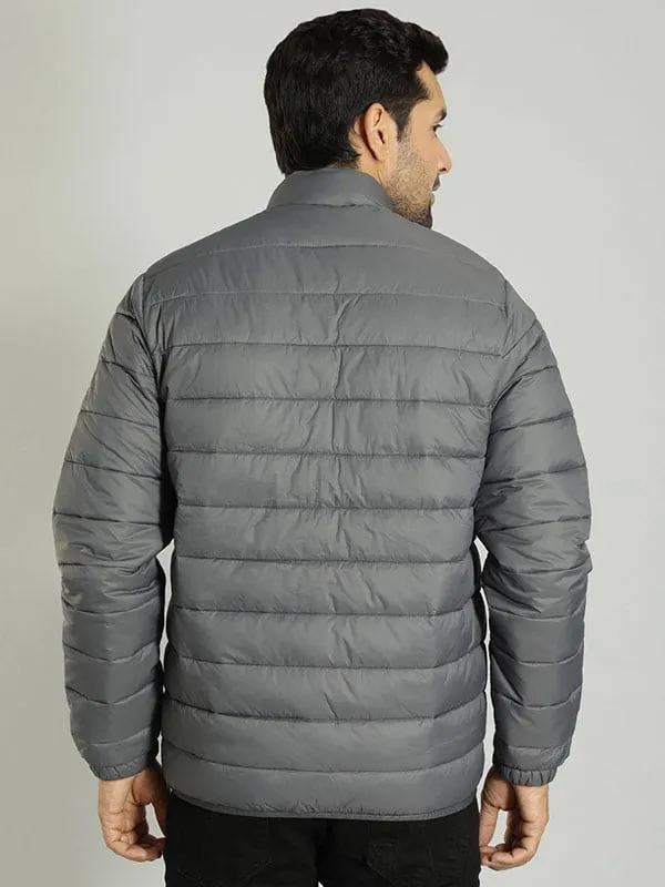 Men Solid Full Sleeve Puffer Jacket