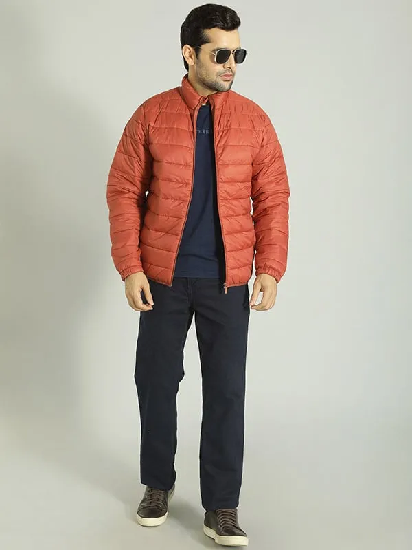 Men Solid Full Sleeve Puffer Jacket