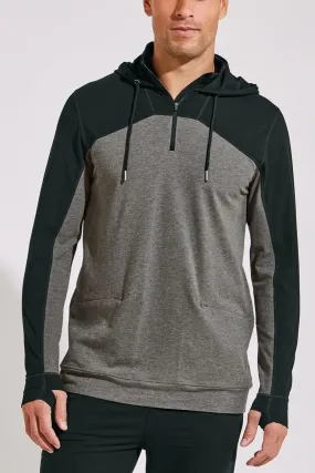 Men's LumaLeo Quarter-Zip Hoodie  |  Charcoal Colorblock