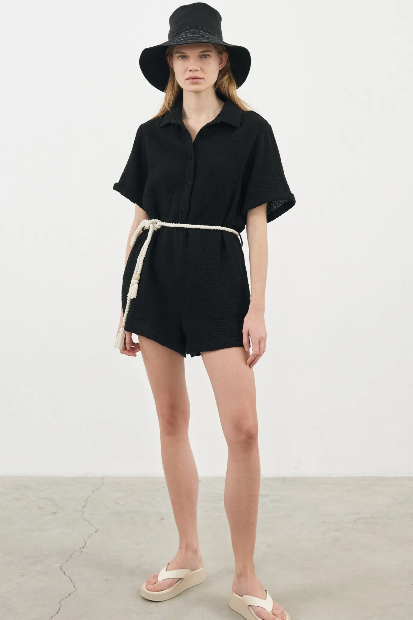 Mia Romper - Black